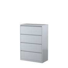 Load image into Gallery viewer, Now series lateral 4-drawer in white
