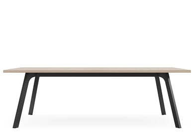 Toro boardroom table w/ wooden top & black legs