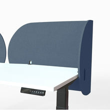 Load image into Gallery viewer, Vicinity acoustic desk screen crest model in blue
