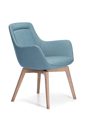Quil armchair in light blue