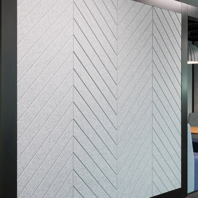 Groove Acoustic Panel in grey/white