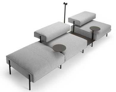 Lucy sofa system in light grey