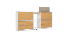 Load image into Gallery viewer, Terri Tory storage space in white &amp; wood finish
